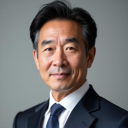 Professional headshot of Takahashi Akira, a man in his late 40s with a thoughtful expression.