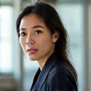 A professional woman in her 40s, Suzuki Emi, in a meeting room.